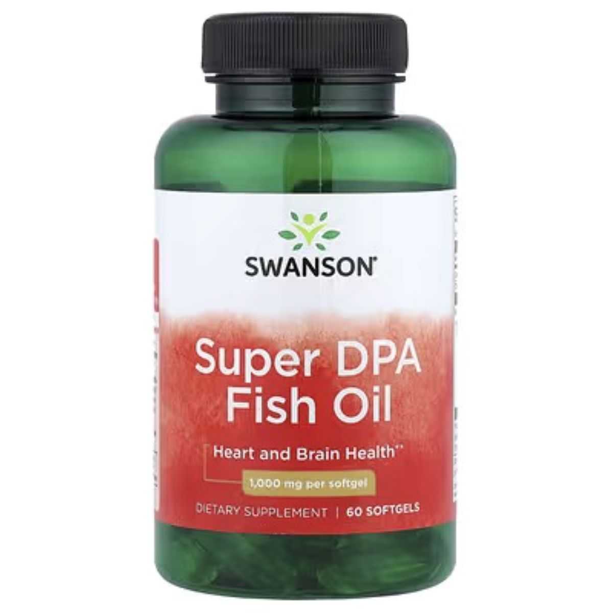 Swanson Super DPA Fish Oil 1,000 mg – 60 Softgels