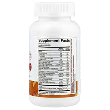 Multivitamin gummies bottle with Supplement Facts label on back