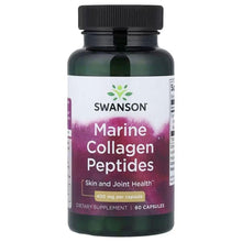 Swanson Marine Collagen Peptides supplement bottle, black cap, front label