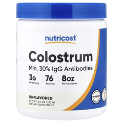 Nutricost Colostrum Powder, Unflavoured, 8.1 oz (227 g) – Premium Colostrum Supplement
