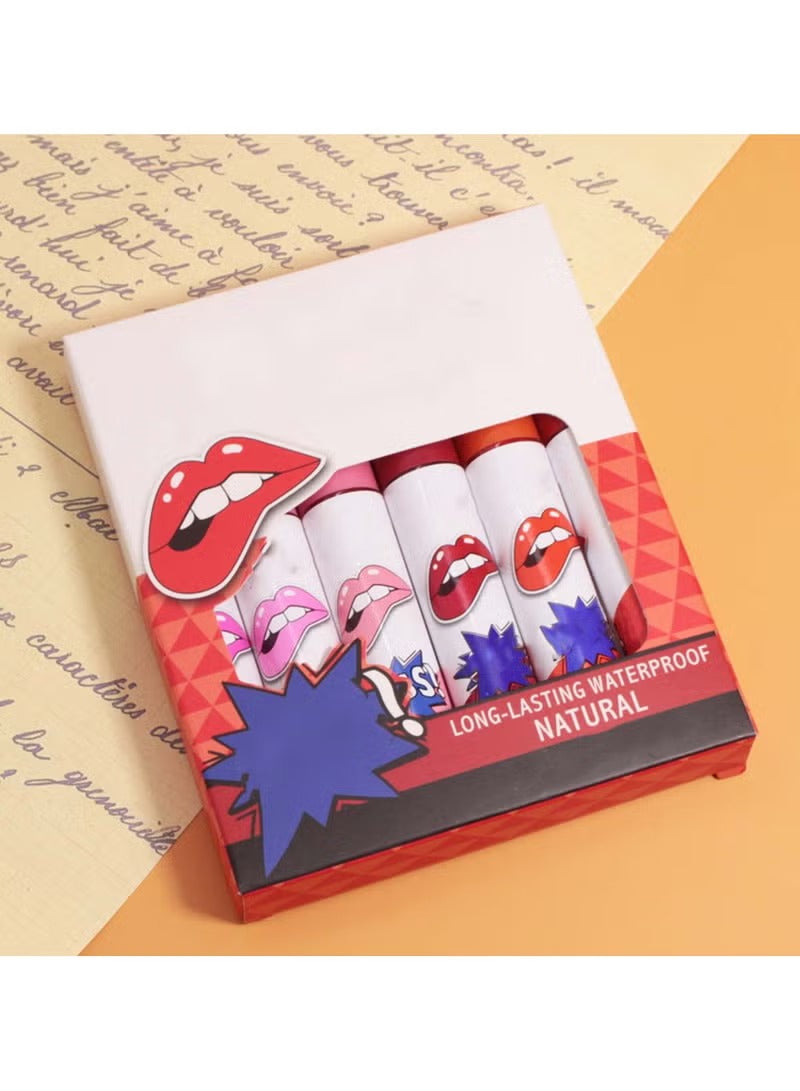 Long-Lasting Waterproof Natural Lip Gloss 6 Color Options