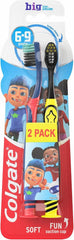Colgate Toothbrush, Big Kids Toothbrush, 6-9 Years, 2 Pack