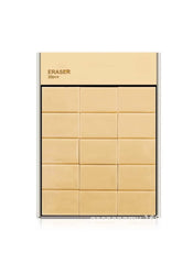 Huitich 4B art erasers bulk pack with 30 beige rectangular erasers for office and art use