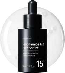 TOSOWOONG Niacinamide 15% Face Serum for Dark Spots & Even Tone, Glass Skin