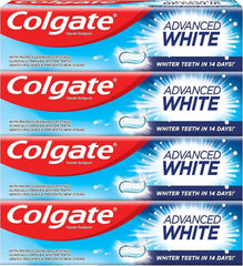 Colgate Toothpaste Advanced White, Whitening Toothpaste, 4x100 ml, 4 Pack