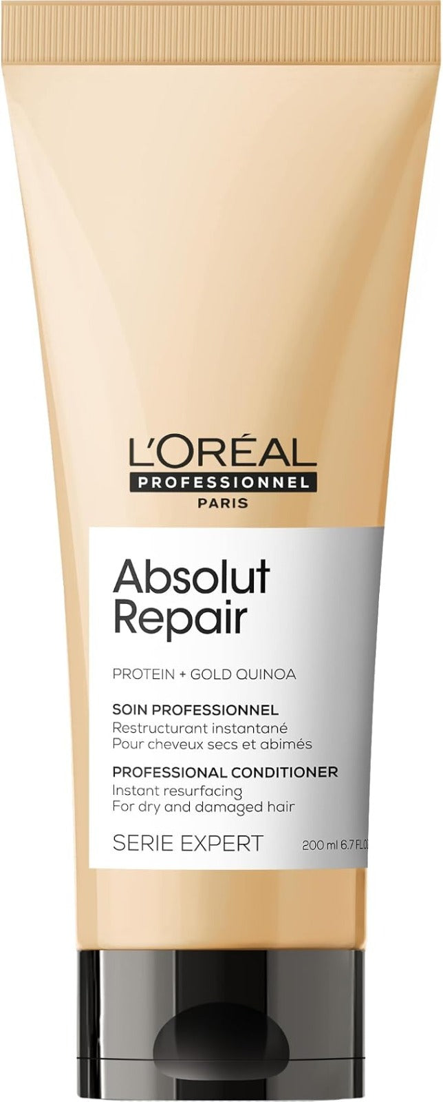 L’Oréal Professionnel, Absolut Repair Conditioner, Conditioner for Dry and Damaged Hair, Repair Conditioner for Soft and Shiny Hair, With Omega 9 and Protein, SERIE EXPERT, 200ml