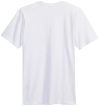 Men's Plain White Short Sleeve Crew Neck T-Shirt