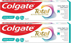 Colgate Total Active Protection Fresh Mint Toothpaste 2 x 75 ml