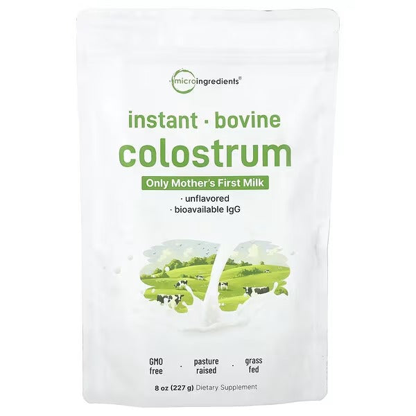 Micro Ingredients, Instant Bovine Colostrum, Unflavoured, 8 oz (227 g)