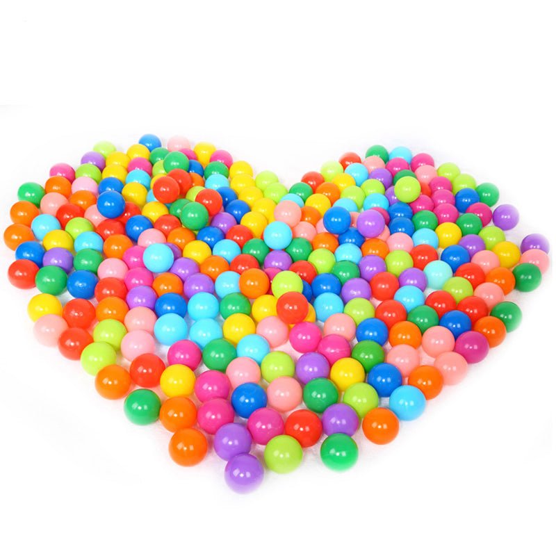 50-Piece Soft Ocean Pit Toy Balls Play Set Kids plastic pool balls without sharp edges multicolour set of 50 balls - Mumzar.com