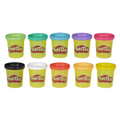 Estuche de 10 masas de modelado Play-Doh de colores, latas de 56 ml, juguetes para niños de 2 años en adelante, manualidades para niños, juguetes de imaginación