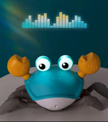 لعبة السلطعون الهارب الكهربائي الزاحف للأطفال مع الموسيقى وإضاءة LED لعبة تطوير التعلم التفاعلي للأطفال الصغار مع تجنب العوائق تلقائيًا للأطفال الرضع والأطفال الصغار والأطفال