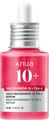 ANUA 10% Niacinamide+ 4% TXA Serum, Ceramide, Hyaluronic Acid, Tranexamic Acid, Vitamin B12 Natural color, Korean Glass Skin, Fragrance-Free, Dark Spot Serum, Korean Skincare