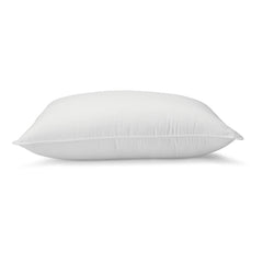Almohadas de plumón alternativo de Amazon Basics, densidad media, para dormir boca arriba y de lado - Estándar, paquete de 2