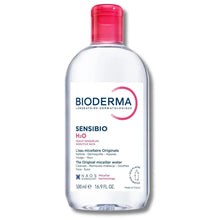 Bioderma Sensibio H2O micellar water bottle front with pink cap