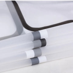 Transparent Shower Curtain, Square Printed Design, Eco-Friendly Waterproof Heavy Duty with Anti-Mold Grid for Bathroom and Bath Tub, 180x200cm