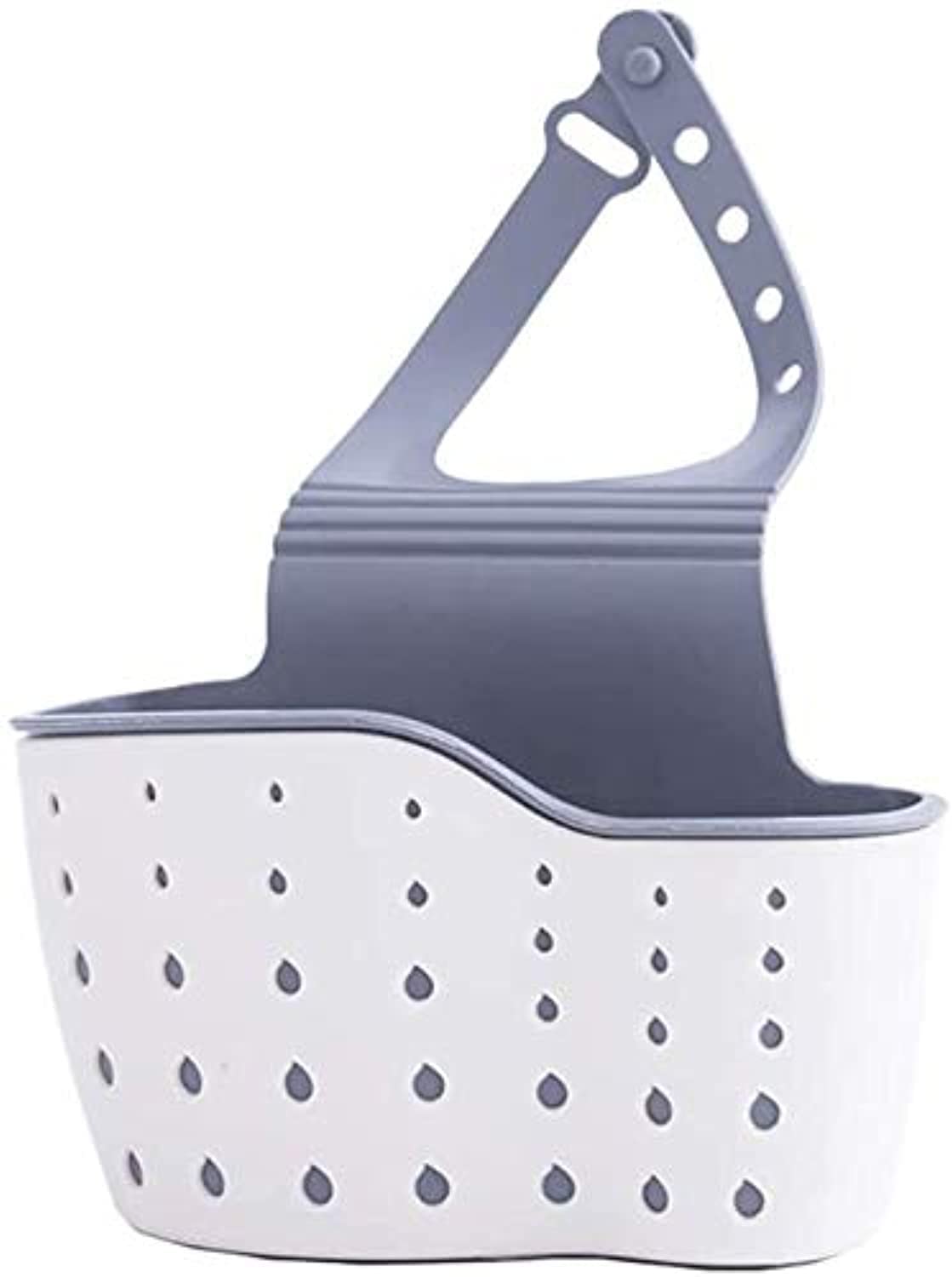 Sink Caddy Sponge Holder, Kitchen Sink Storage Basket Hanging Bag Basket Organizer for Sponges Soaps and Cleaning Brushes Sink Accessories
