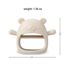 PandaEar 2 Pack Silicone Baby Teething Toys| Baby Hand Teether Mitten for Sucking Needs| Baby Chew Toys Hand Pacifier for Soothing Teething Pain Relief