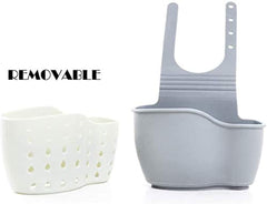 Sink Caddy Sponge Holder, Kitchen Sink Storage Basket Hanging Bag Basket Organizer for Sponges Soaps and Cleaning Brushes Sink Accessories