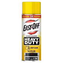 Oven cleaner spray bottle for heavy-duty cleaning with yellow cap and Heavy Duty label