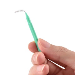 Eacam 100 Pieces Interdental Brushes Floss Toothpick Braces Brush Tooth Cleaning Tool Tooth Care Interdental Brushes Set