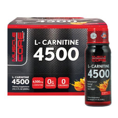 MUSCLE CORE NUTRITION L-Carnitine 4500 Tangerine, 89 Ml Box Of 12