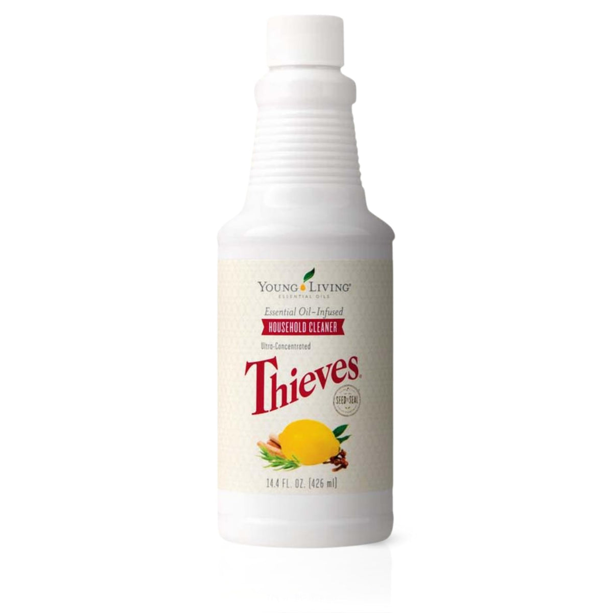 Young Living Thieves Household Cleaner 14 oz, Plant-Based All-Purpose Cleaner with Essential Oils, Safe for Floors, Mirrors, Carpets, and Pet Areas