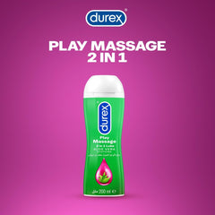 Durex Play Massage 2 in 1 Lubricant, Aloevera Soothing - 200 ml (Pack may vary)