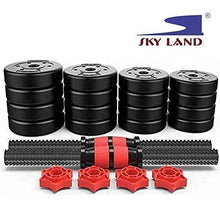 Set of stacked black weight discs for an adjustable barbell and dumbbells