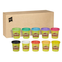 Estuche de 10 masas de modelado Play-Doh de colores, latas de 56 ml, juguetes para niños de 2 años en adelante, manualidades para niños, juguetes de imaginación