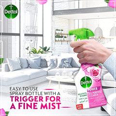 Dettol All Purpose Cleaner Spray Bottle, Rose Scent, 500 ml