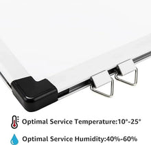 White magnetic whiteboard with aluminium trim and black pen tray corner, dry-wipe surface