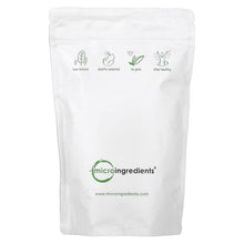 Organic chaga mushroom extract pouch back with quality and no-gmo icons