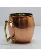 Copper-Plated Stainless Steel Mug with Golden Handle - Stylish and Durable Beverage Mug