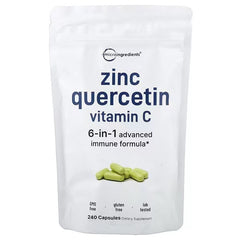 Micro Ingredients, Zinc Quercetin Vitamin C , 240 Capsules