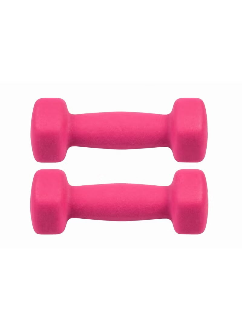 7KG Neoprene Dumbbells –pink, Pack of 2