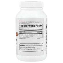 Turmeric supplement bottle with Supplement Facts panel, serving size 2 vegetarian capsules