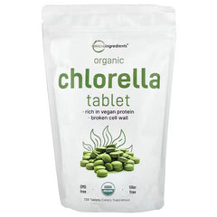Micro Ingredients, Organic Chlorella Tablet, 720 Tablets (0.5 g per Tablet)