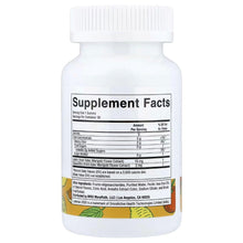 Lutein eye health supplement bottle back panel, Supplement Facts label
