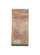 Marseille soap flakes bag back, tan paper package with ingredient and use label