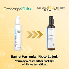 California Gold Nutrition Vitamin C Toner – Enhanced Brightening Facial Toner – 6 fl oz (177 ml)