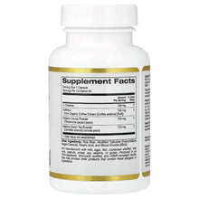 California Gold Nutrition TheanineUP supplement bottle, back label with Supplement Facts