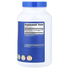 Fadogia Agrestis supplement bottle, Supplement Facts panel on back, blue cap