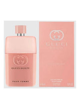 Gucci Guilty Love Edition eau de parfum bottle with pink box, 90ml