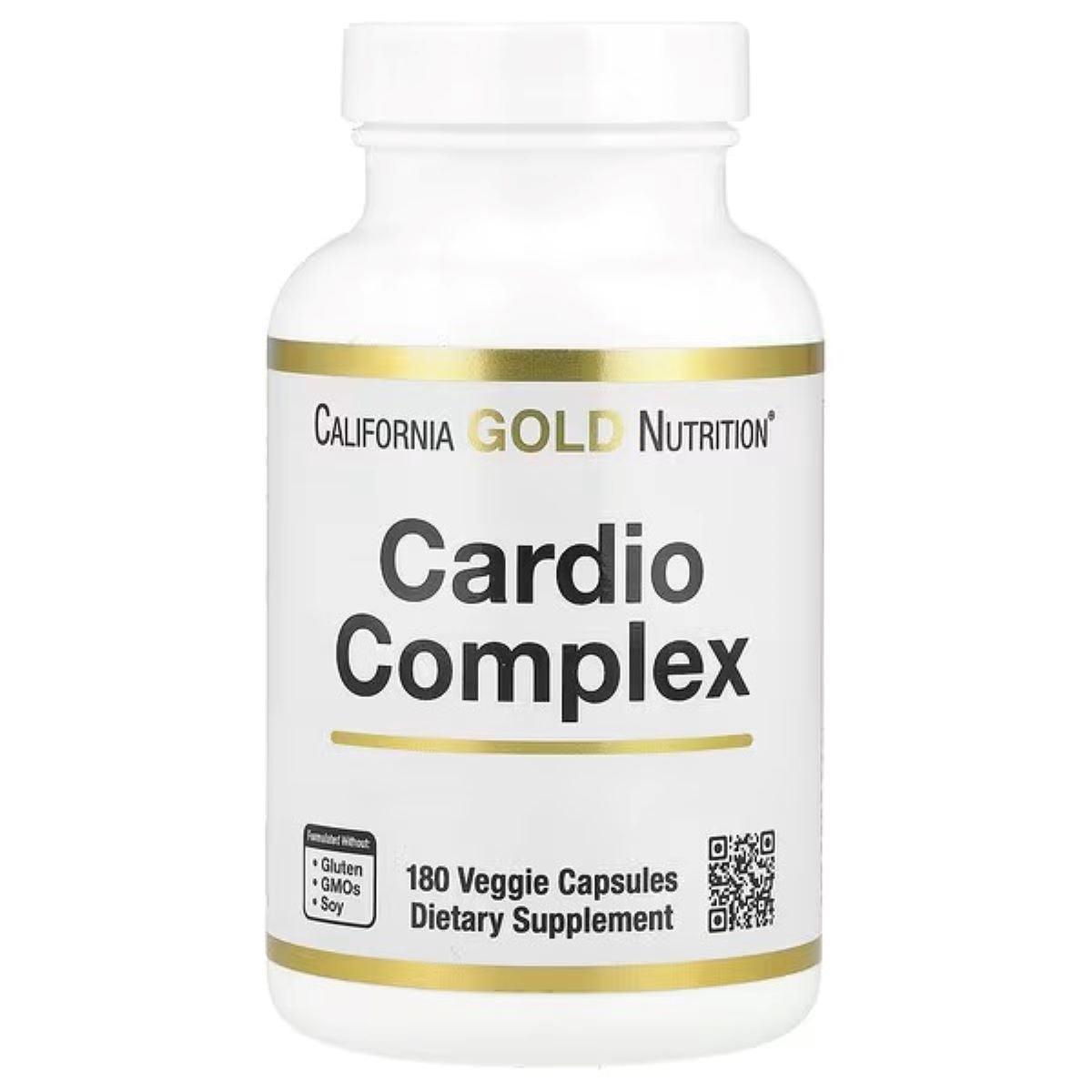 California Gold Nutrition Cardio Complex with CardioAmino Blend, CardioPhyto Blend & Coenzyme Q10 – 180 Veggie Capsules