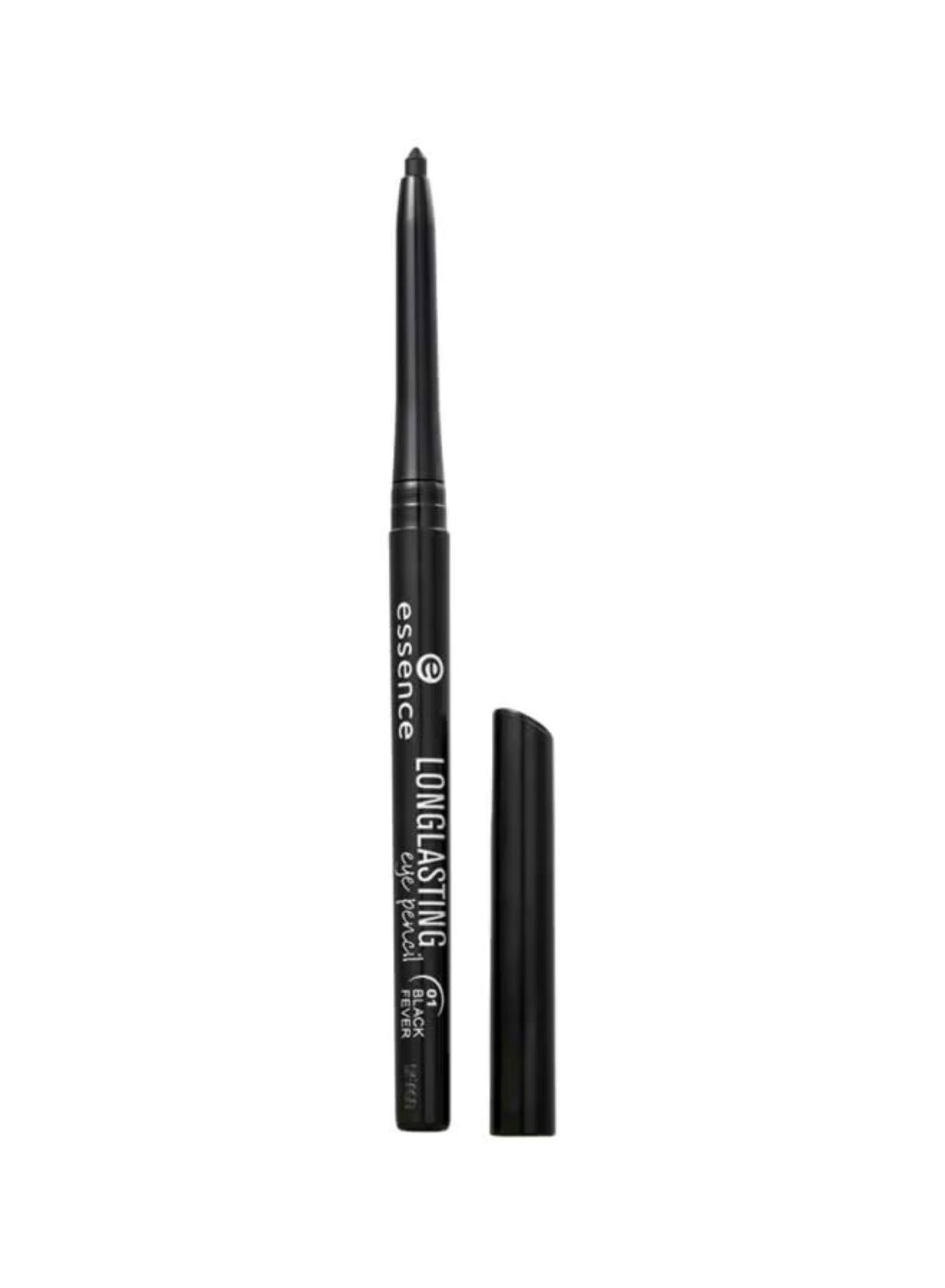 Essence Long Lasting Eye Pencil 01 Black Fever – Waterproof, Smudge-Proof, Highly Pigmented Eyeliner (0.28g)