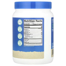 Organic kale powder bottle with Nutrition Facts panel on back label