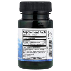 Swanson Vitamins Astaxanthin & Zeaxanthin, 60 Softgels
