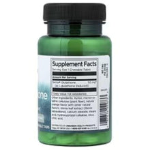 SWANSON L-Glutathione Supplement Facts label on green bottle, back view