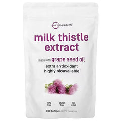 Micro Ingredients, Milk Thistle Extract, 360 Capsules (100 mg per Capsule)